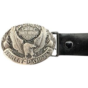 Vintage 80s Harley Davidson Toddler Belt/Belt Buckle